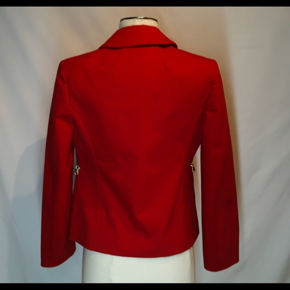 Love Moschino Bold Red Jacket Gold Detailing - Picture 3 of 8